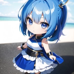 青い瞳の女の子