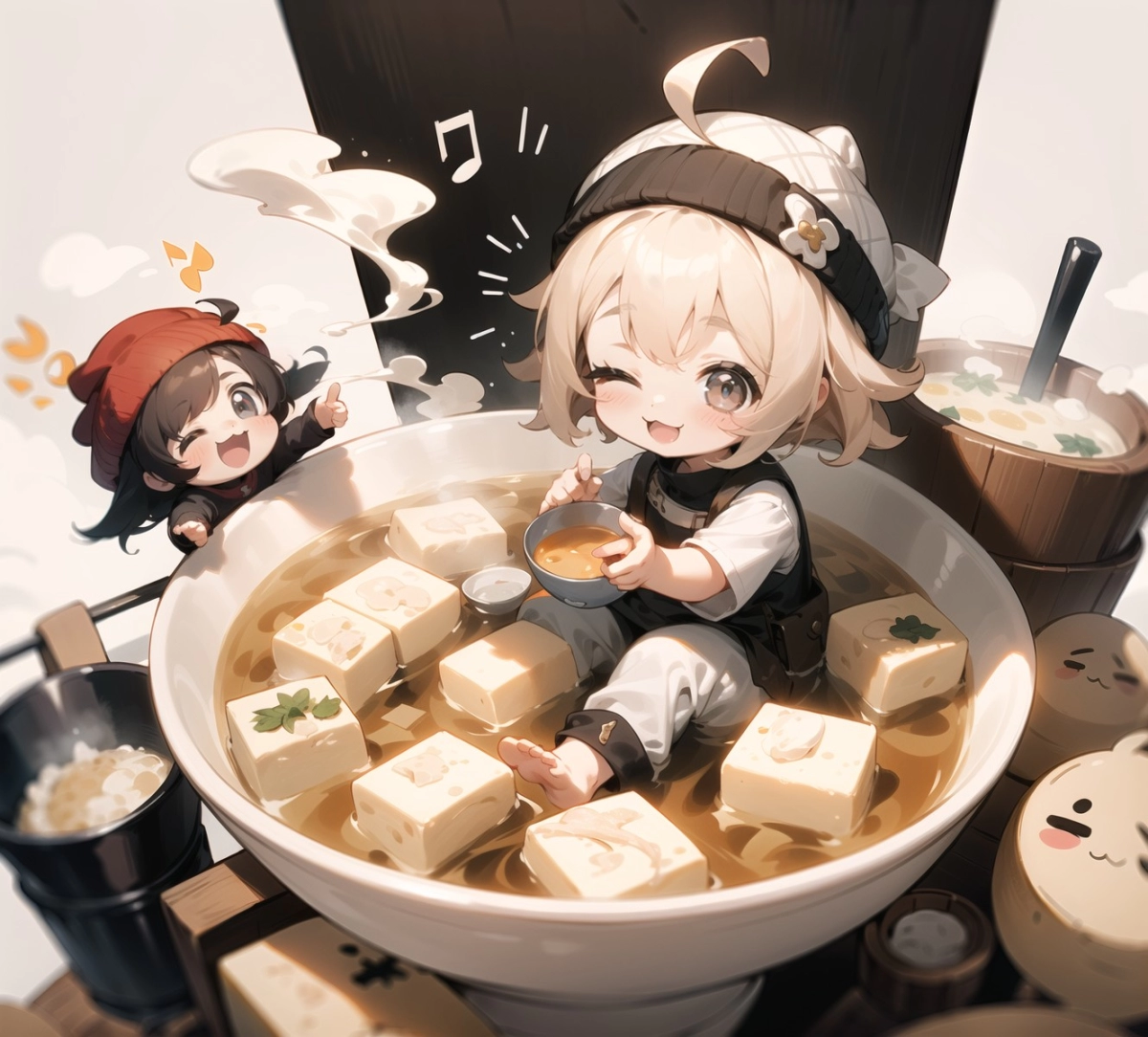豆腐スープと豆乳スープ