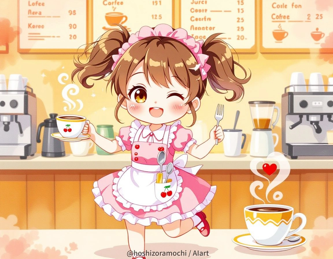 午後のカフェタイムの妖精 - Afternoon Cafe Time Fairy